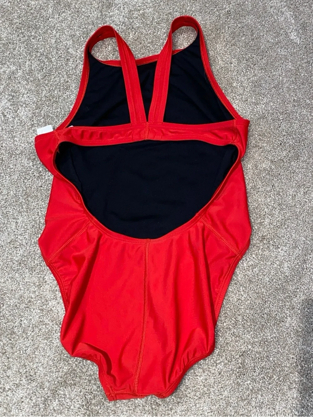 Nike Bathing Suit Red One Piece Woman’s Size 10 Swimsuit Beach Summer Pool
